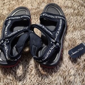 Nautica Kids Navy and Black Sandals
